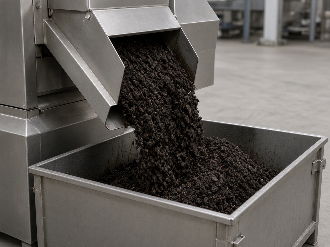 structure and quality check of finished compost
