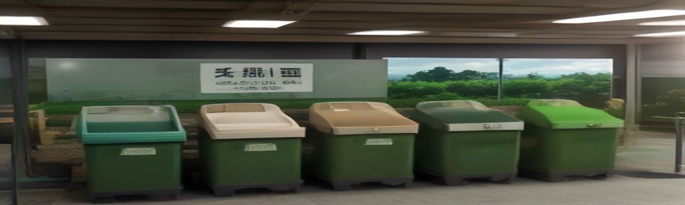Panoramic view of temperature monitoring and material prep in a compost process