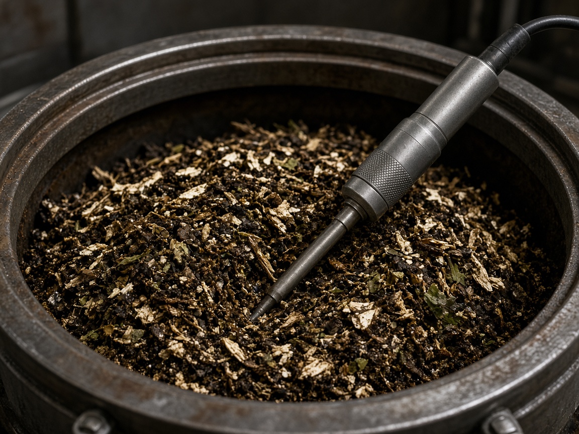 temperature and moisture measurement during composting