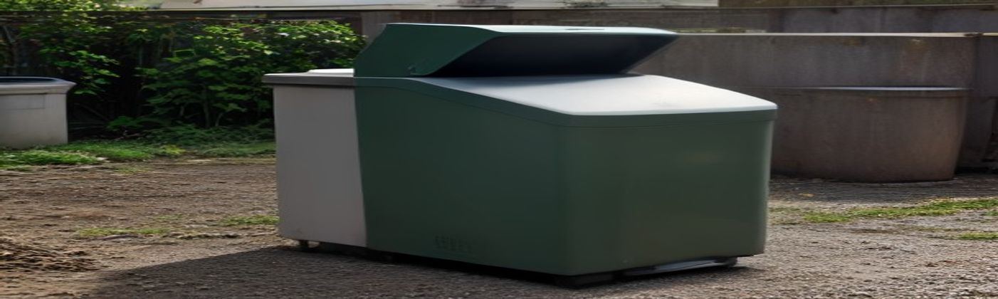 Hotel features a mixing and composting machine with a panoramic view.